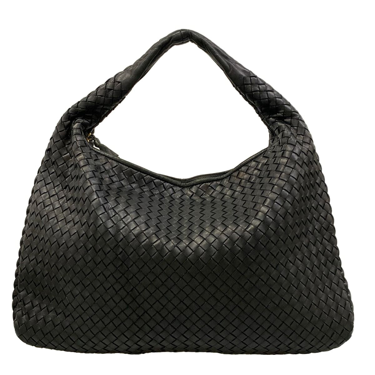 Bottega Veneta Shoulder Bag Black Leather