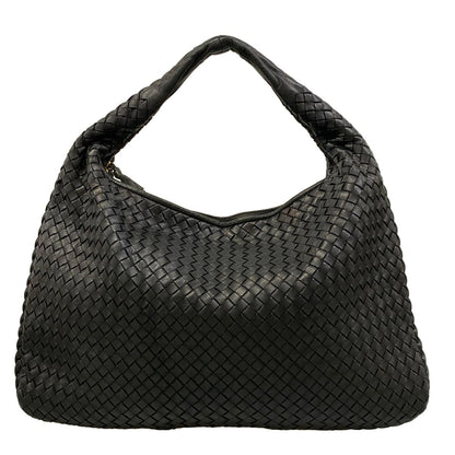 Bottega Veneta Shoulder Bag Black Leather