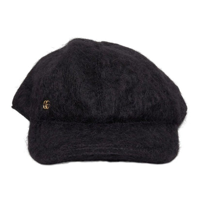 Gucci Double Cap Black Wool Mohair 1- Hat