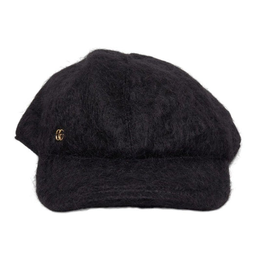 Gucci Double Cap Black Wool Mohair 1- Hat