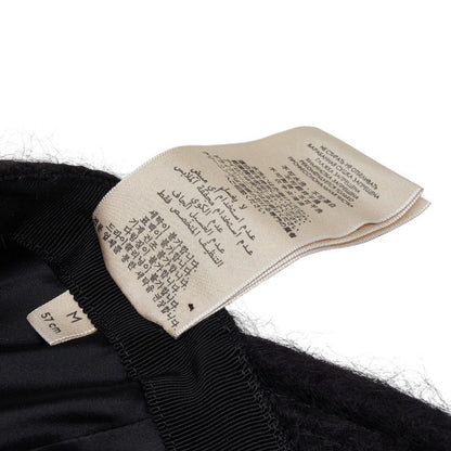 Gucci Double Cap Black Wool Mohair 1- Hat — view 9