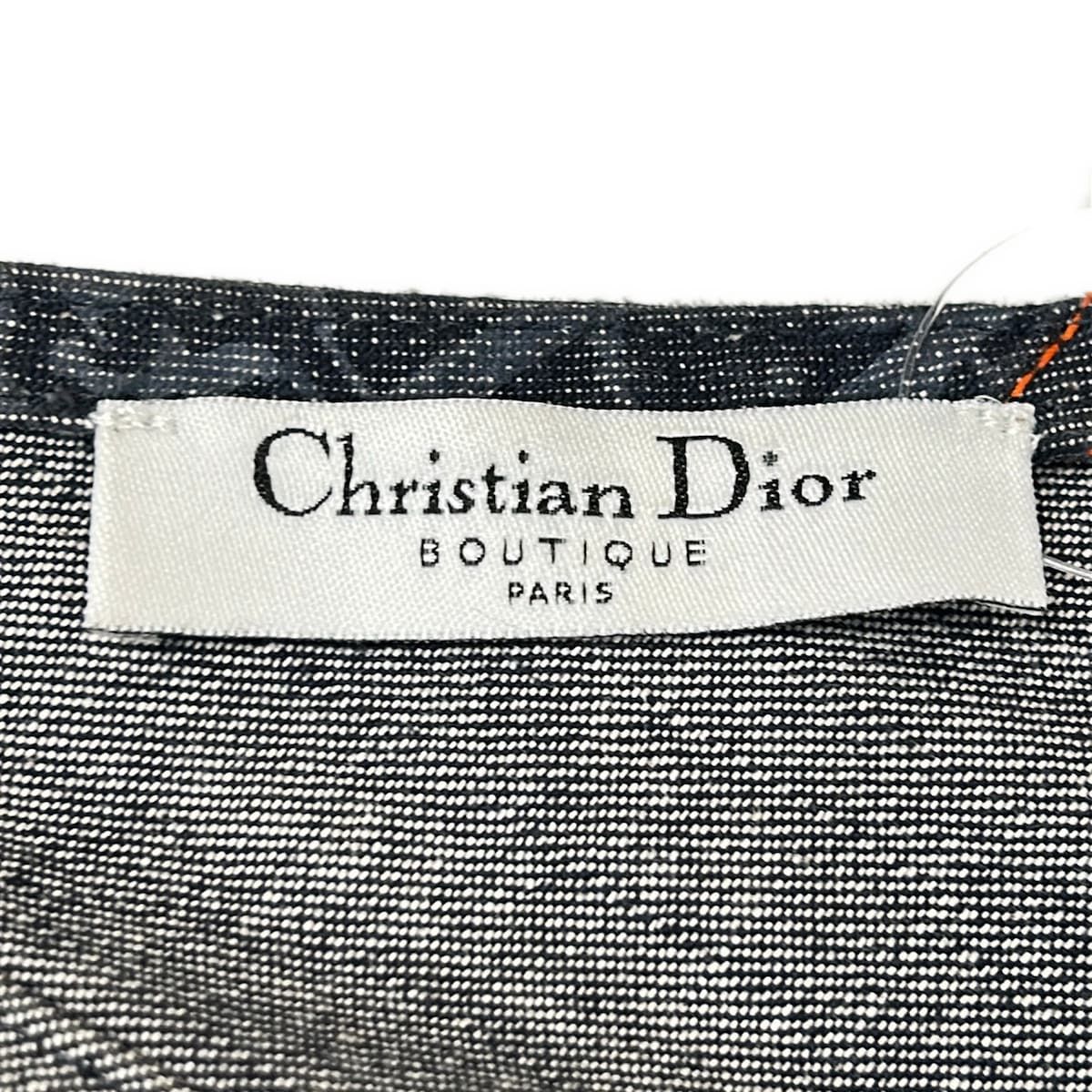Dior Dress 42 Navy Cotton — view 4