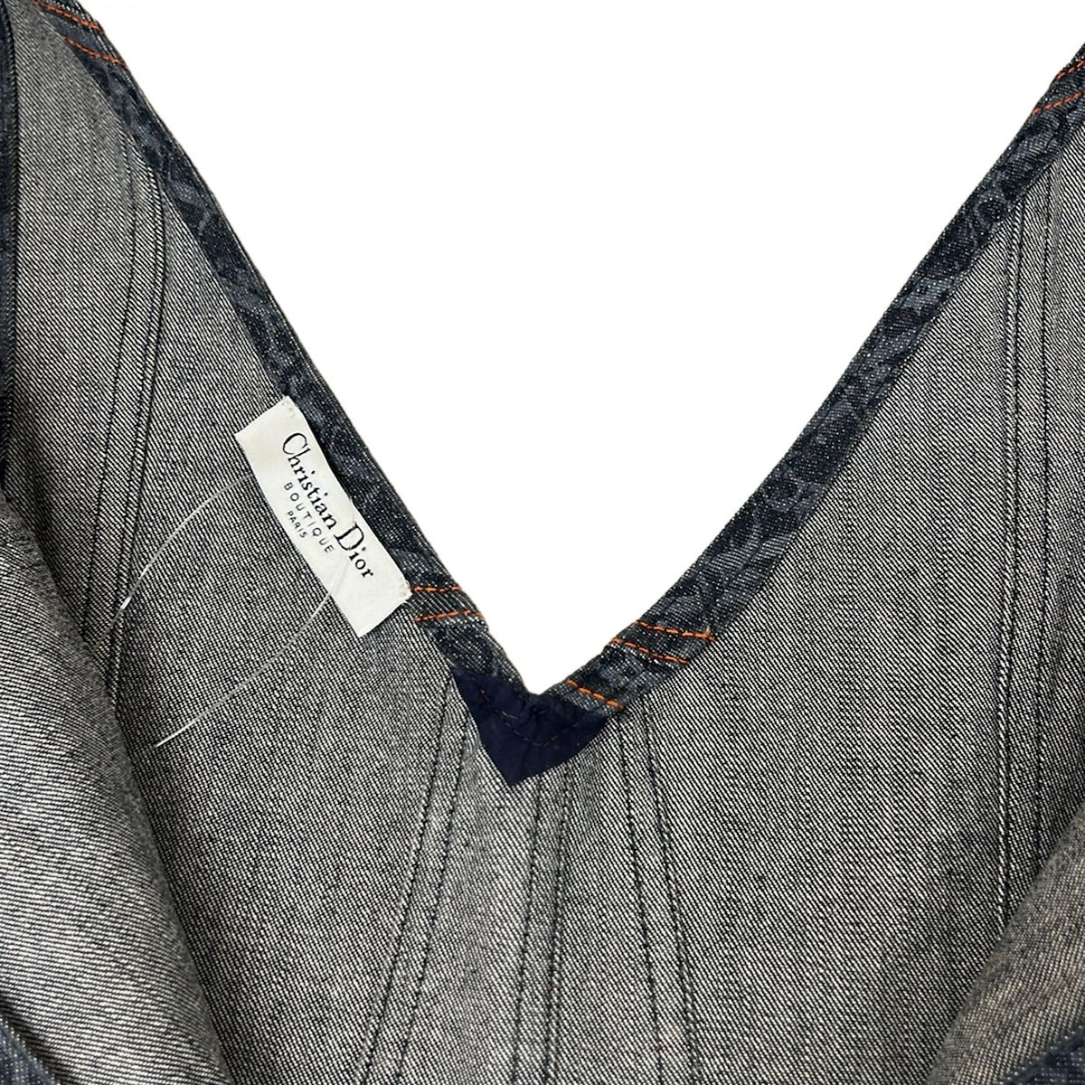 Dior Dress 42 Navy Cotton — view 7