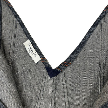 Dior Dress 42 Navy Cotton — view 7