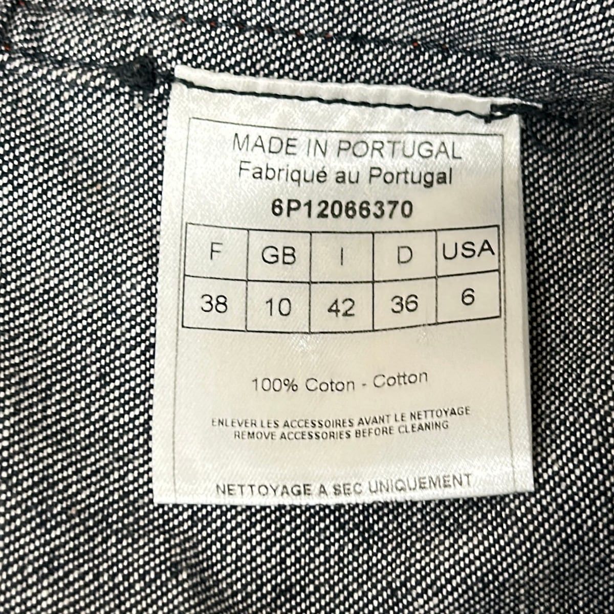 Dior Dress 42 Navy Cotton — view 5