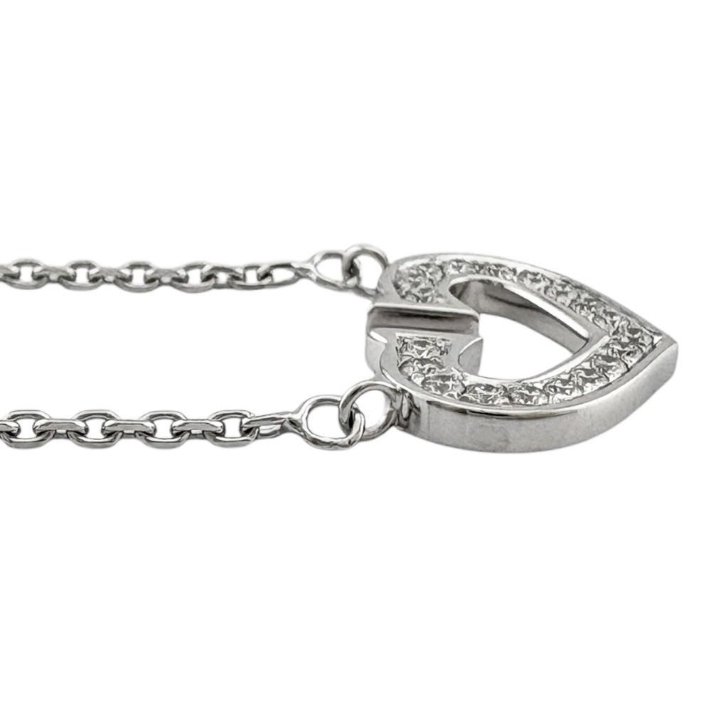 Cartier Heart Necklace 18k White Gold Diamond — view 4