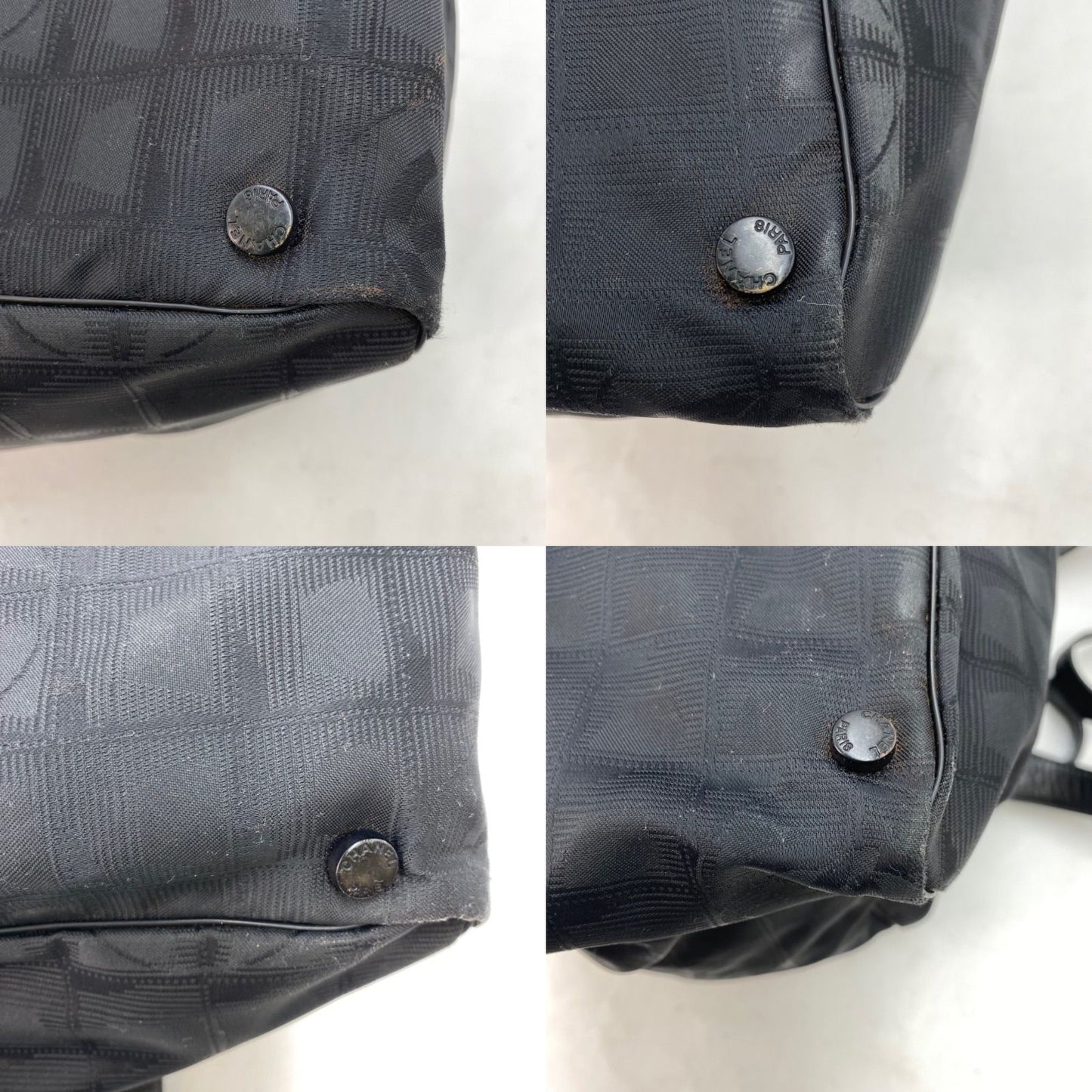 Chanel Tote Shoulder Bag New Travel Line Black — view 7