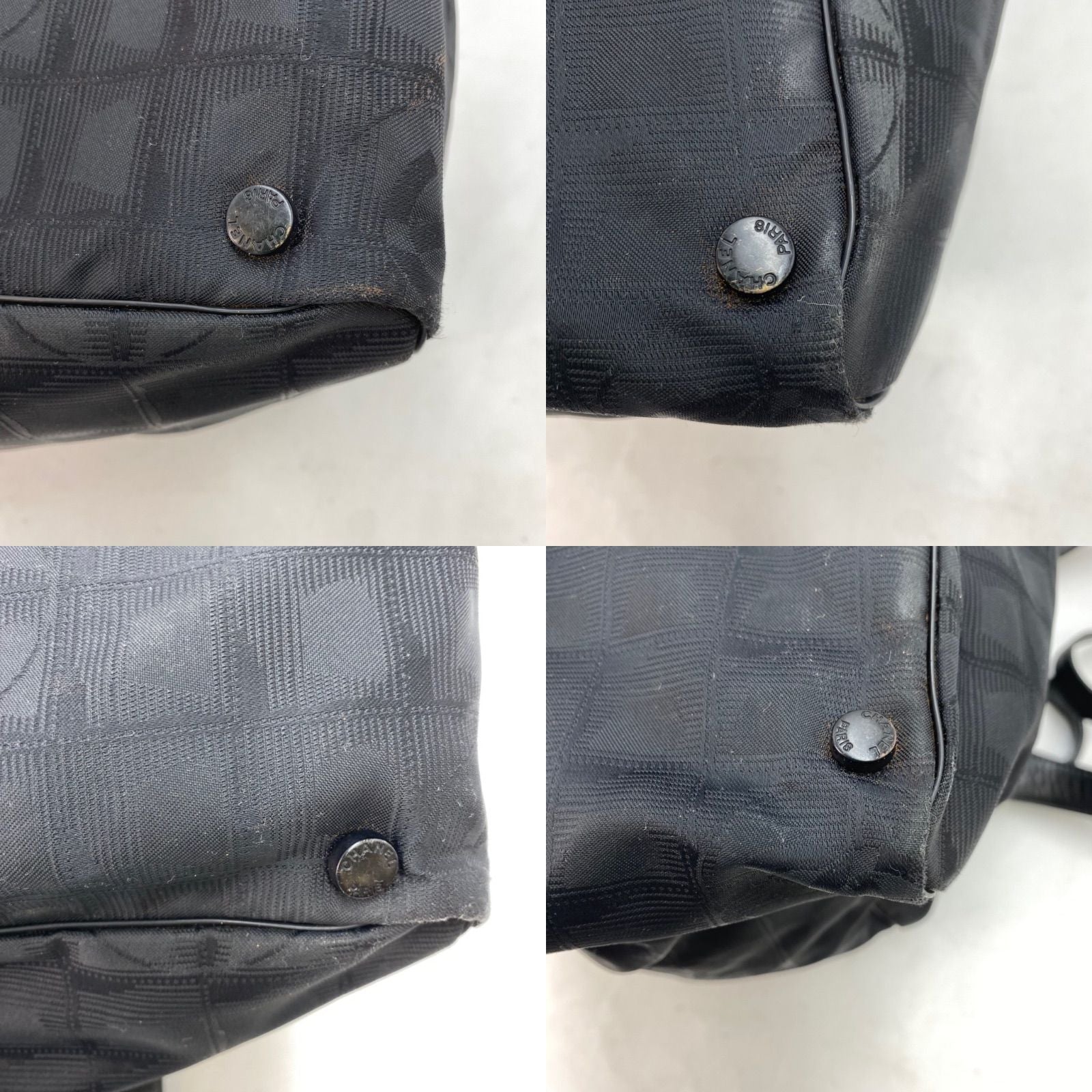 Chanel Tote Shoulder Bag New Travel Line Black — view 7