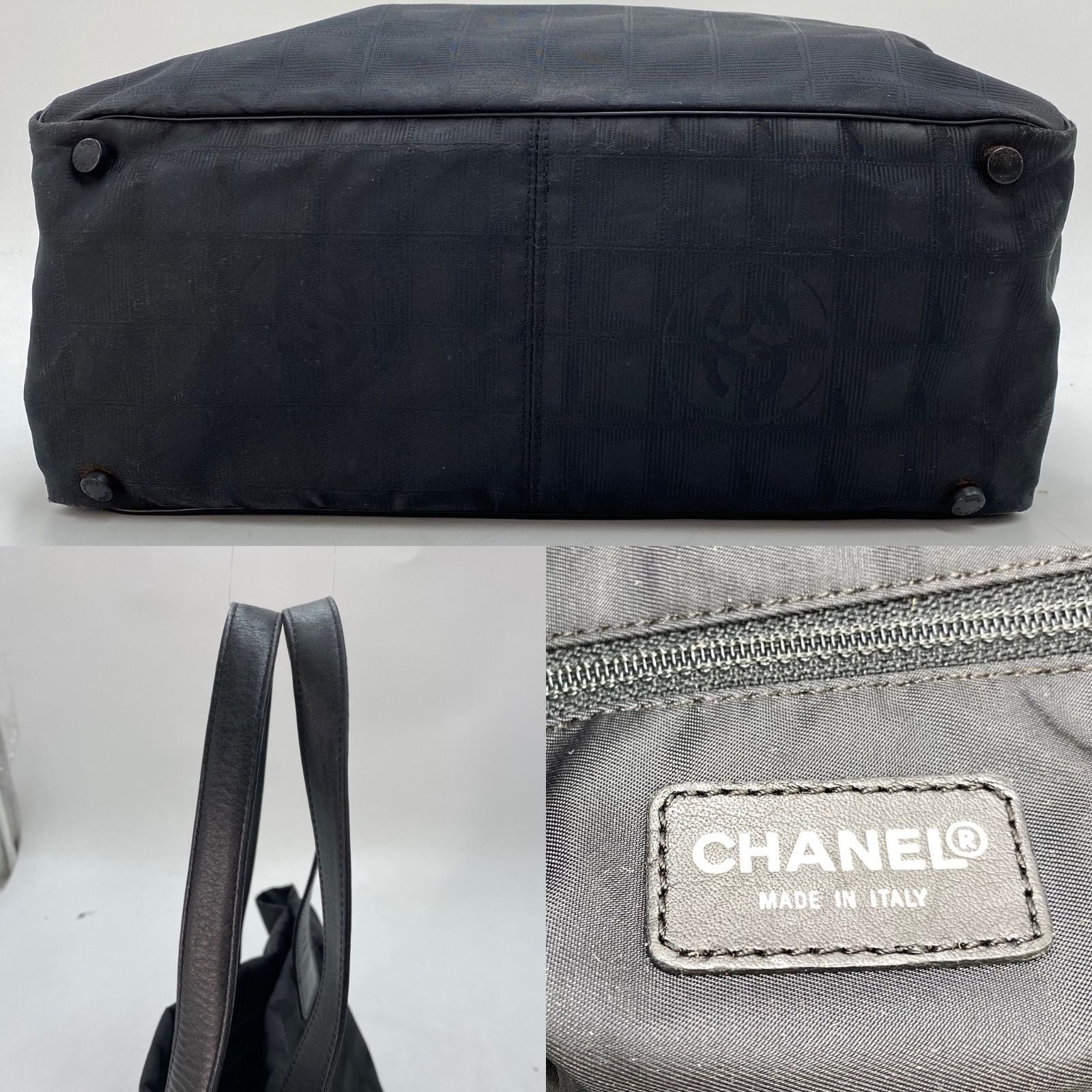 Chanel Tote Shoulder Bag New Travel Line Black — view 4