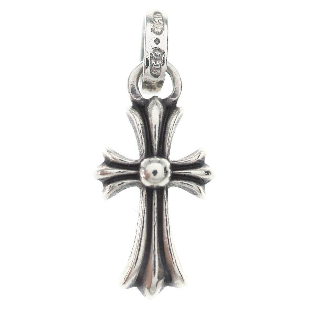 Chrome Hearts Crs Baby Fat Cross Pendant Top Silver