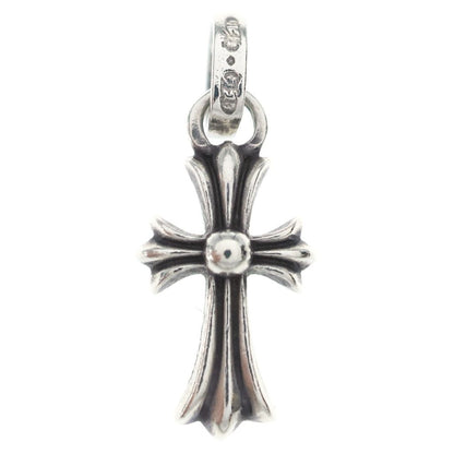 Chrome Hearts Crs Baby Fat Cross Pendant Top Silver