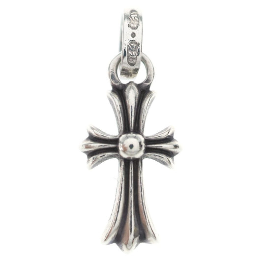 Chrome Hearts Crs Baby Fat Cross Pendant Top Silver