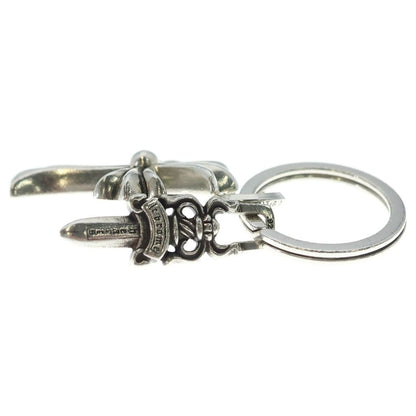 Chrome Hearts Keyring Small CH Cross Key Ring Silver Key Holder — view 3