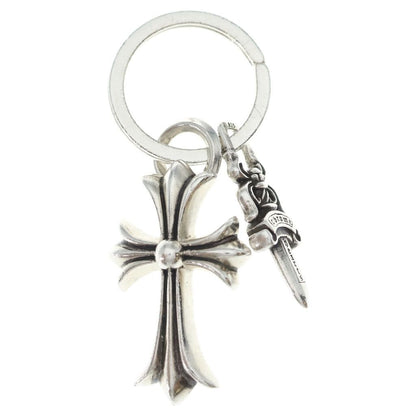 Chrome Hearts Keyring Small CH Cross Key Ring Silver Key Holder