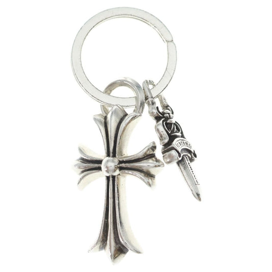 Chrome Hearts Keyring Small CH Cross Key Ring Silver Key Holder