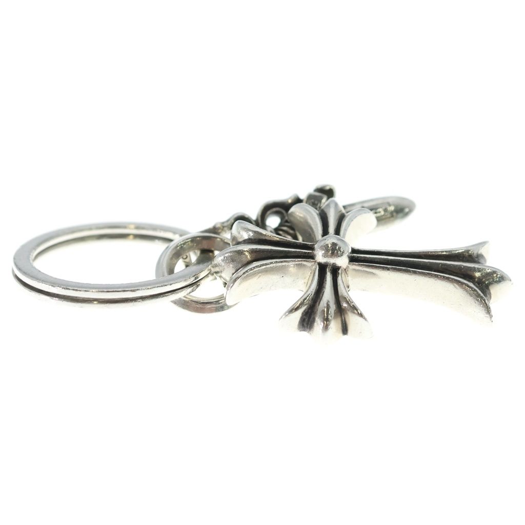 Chrome Hearts Keyring Small CH Cross Key Ring Silver Key Holder — view 4
