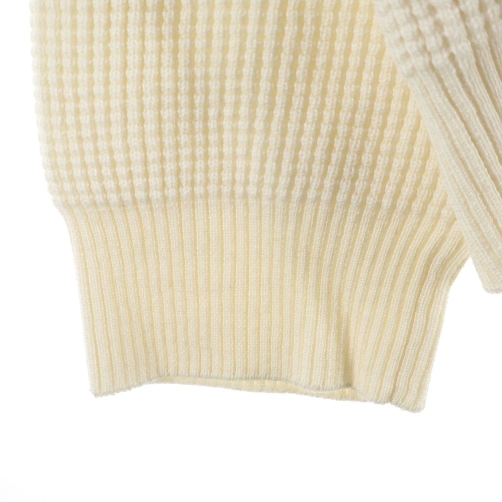 Moncler Girocollo Tricot Wool Knit Sweater Crew Neck Long Sleeve White — view 6