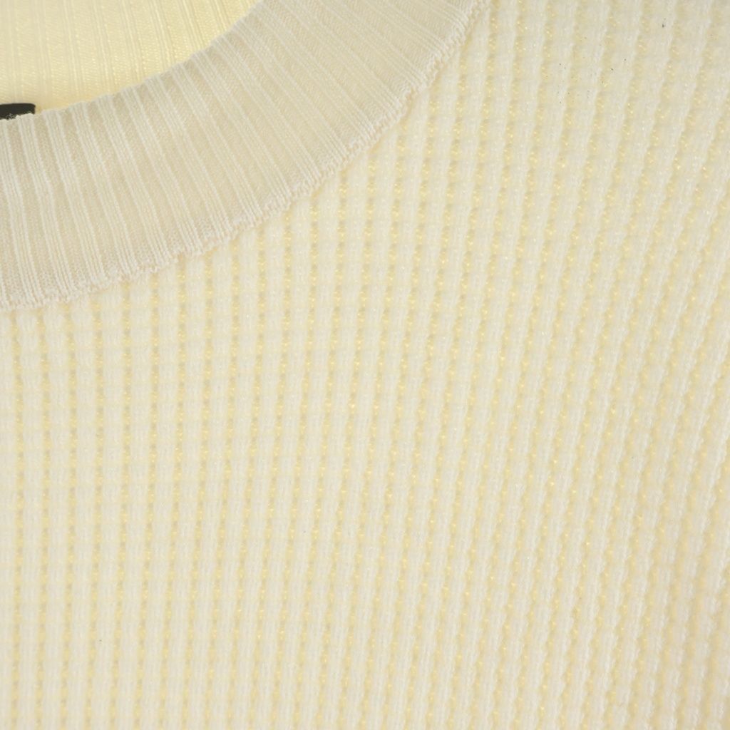 Moncler Girocollo Tricot Wool Knit Sweater Crew Neck Long Sleeve White — view 5