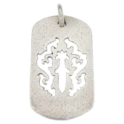 Chrome Hearts Tag Lrg Dagger Cutout Dog Tag Large Pendant Top Silver — view 2