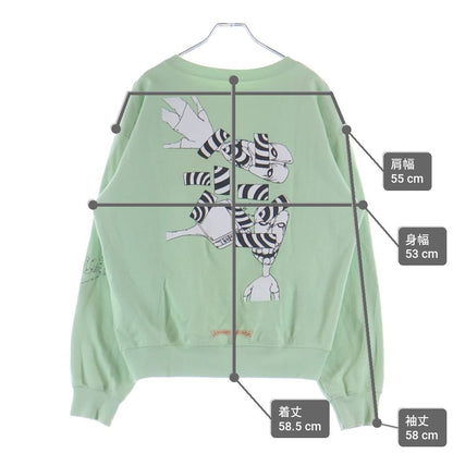 Chrome Hearts Mattyboy Ppo Seaform Grn Sweatshirt Seafoam Print Crew Neck Light — view 9