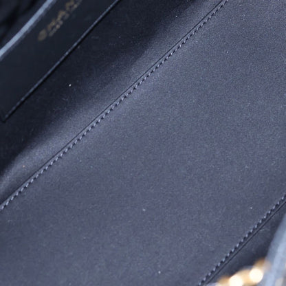 Chanel 25 Small Black Caviar Leather Handbag Gold — view 5