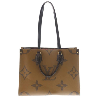 Louis Vuitton Monogram Giant Reverse On The Go MM 2-Way Tote Brown — view 2