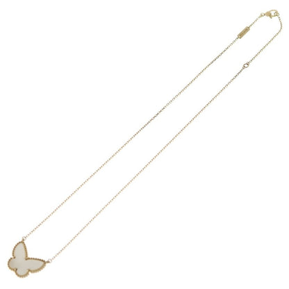 Van Cleef & Arpels Lucky Alhambra Papillon Mother of Pearl Necklace 18k Yellow — view 2
