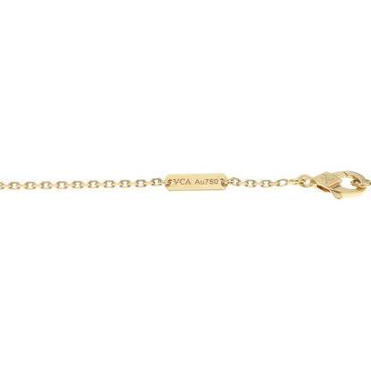 Van Cleef & Arpels Lucky Alhambra Papillon Mother of Pearl Necklace 18k Yellow — view 5