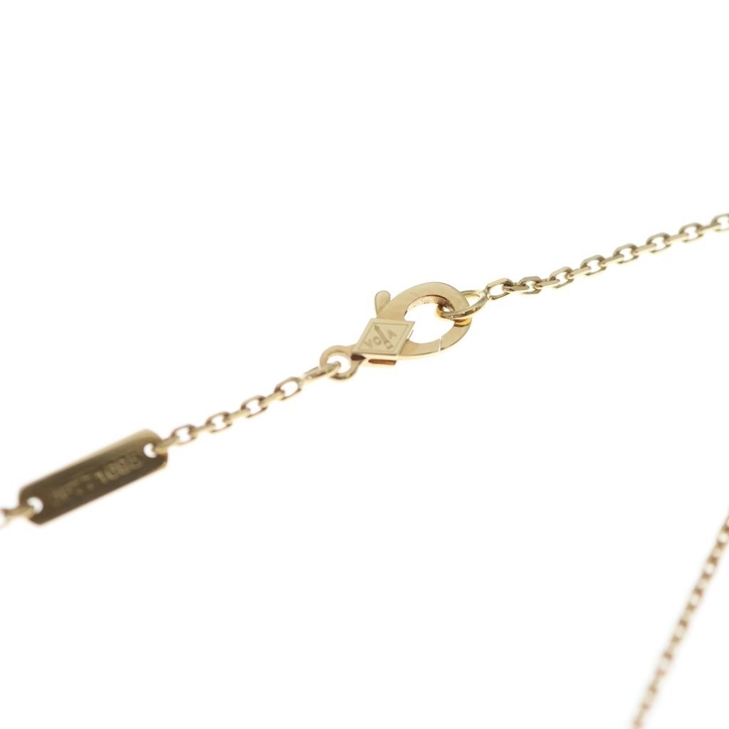 Van Cleef & Arpels Vintage Alhambra Mother of Pearl Necklace 18k Yellow Gold — view 4