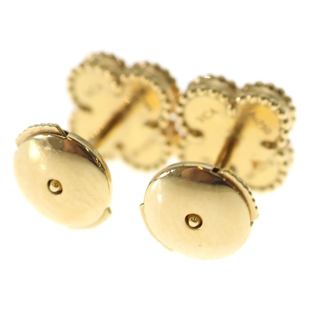 Van Cleef & Arpels Sweet Alhambra Onyx Earrings 18k Yellow Gold — view 2