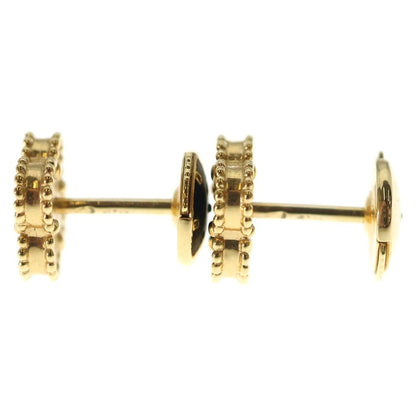 Van Cleef & Arpels Sweet Alhambra Onyx Earrings 18k Yellow Gold — view 3