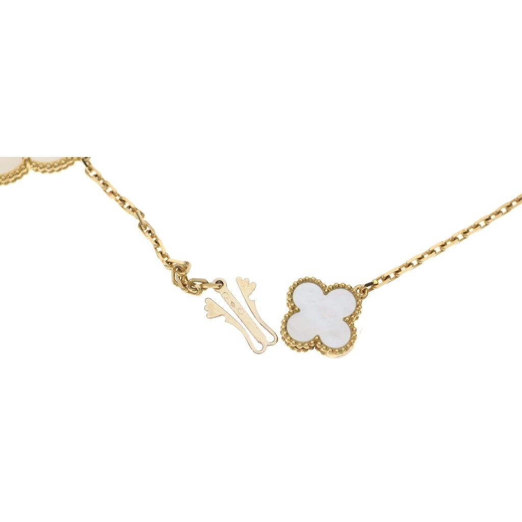Van Cleef & Arpels Magic Alhambra 11 Motif Long Necklace Mother of Pearl 18k — view 4