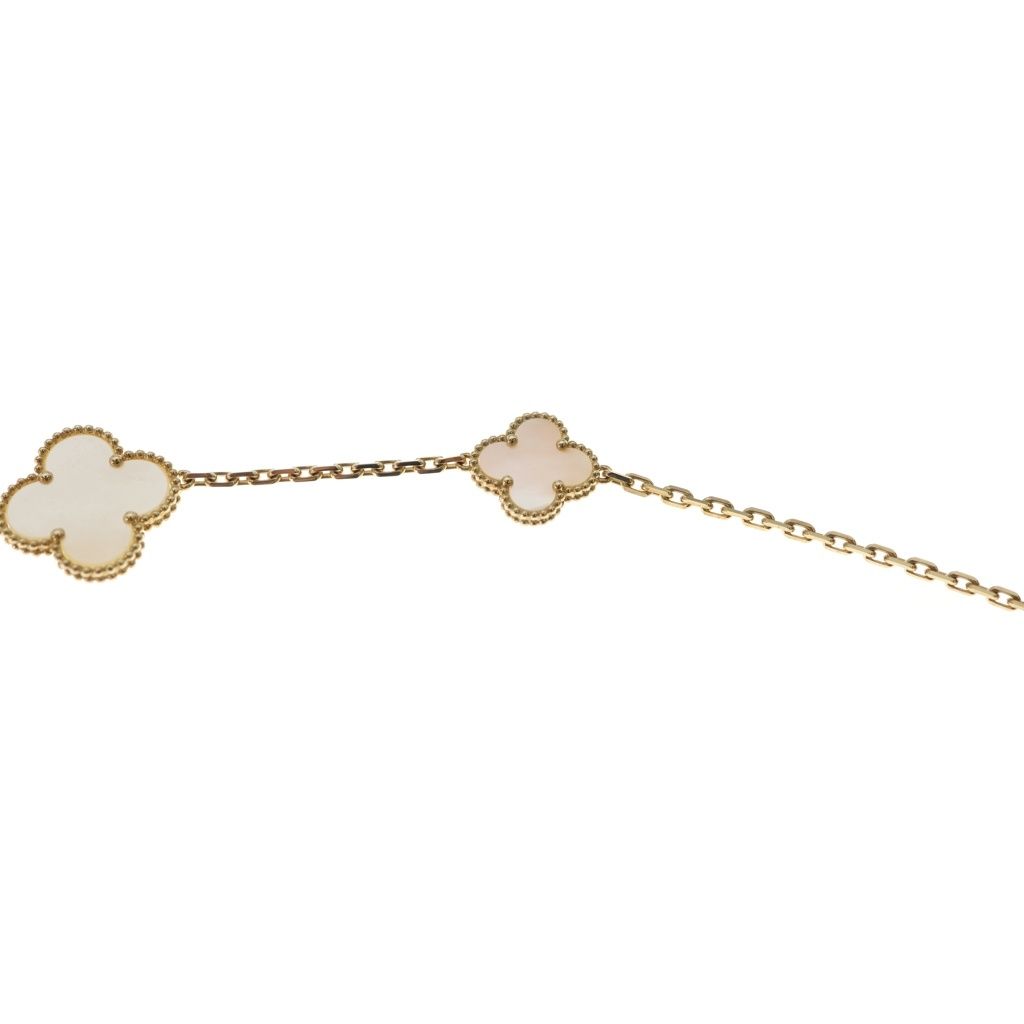 Van Cleef & Arpels Magic Alhambra 11 Motif Long Necklace Mother of Pearl 18k — view 5