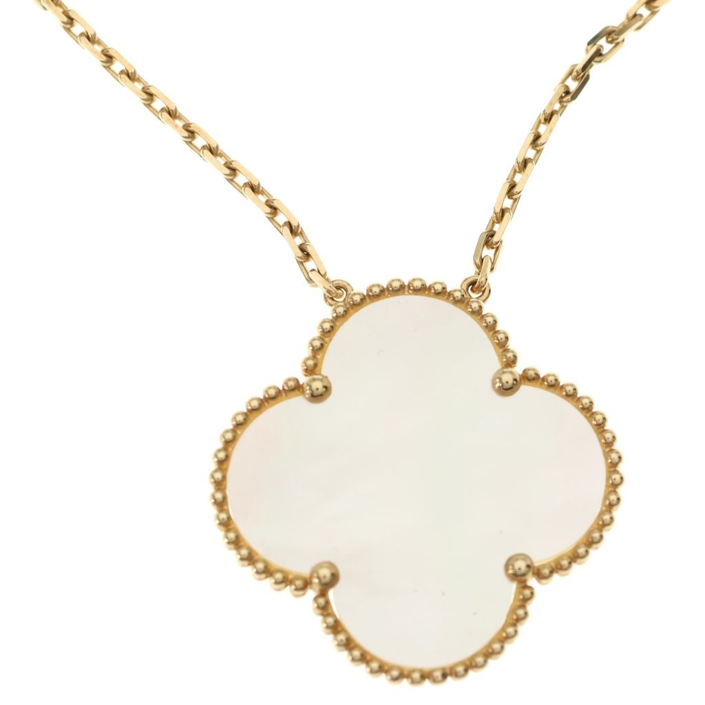 Van Cleef & Arpels Magic Alhambra 11 Motif Long Necklace Mother of Pearl 18k — view 3