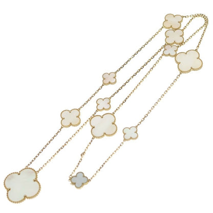 Van Cleef & Arpels Magic Alhambra 11 Motif Long Necklace Mother of Pearl 18k — view 2