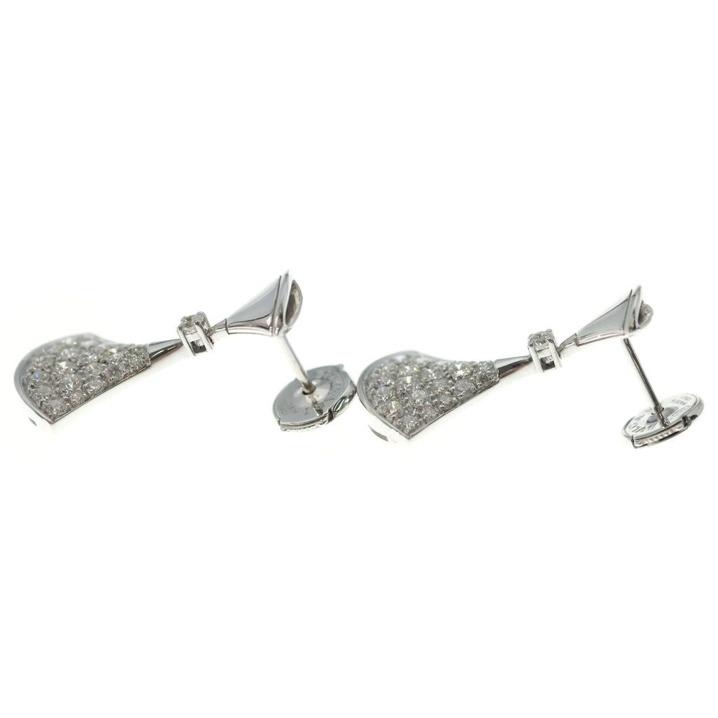 Bvlgari Diva Dream Pave Diamond Earrings 18k WG White Gold — view 3