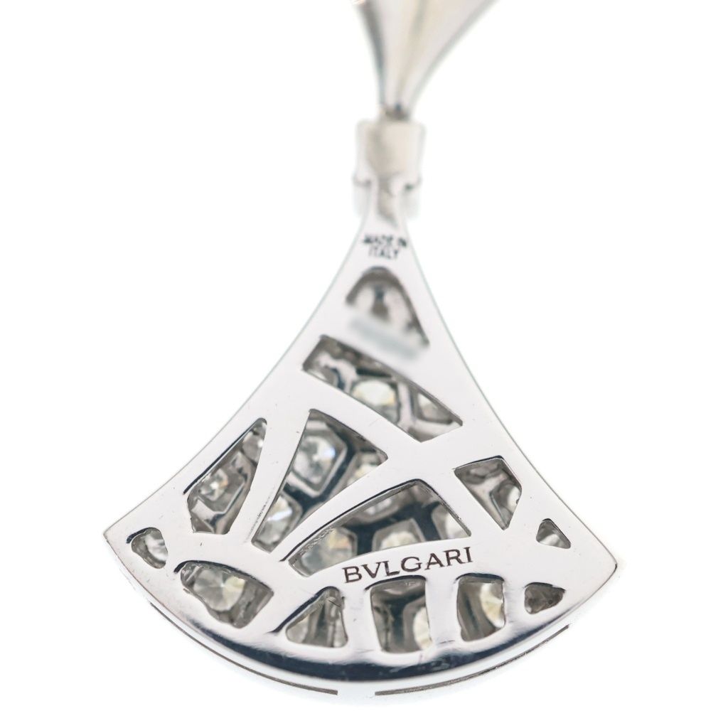 Bvlgari Diva Dream Pave Diamond Earrings 18k WG White Gold — view 5