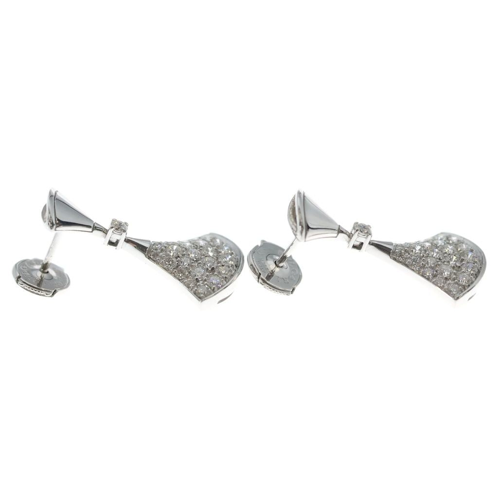 Bvlgari Diva Dream Pave Diamond Earrings 18k WG White Gold — view 4