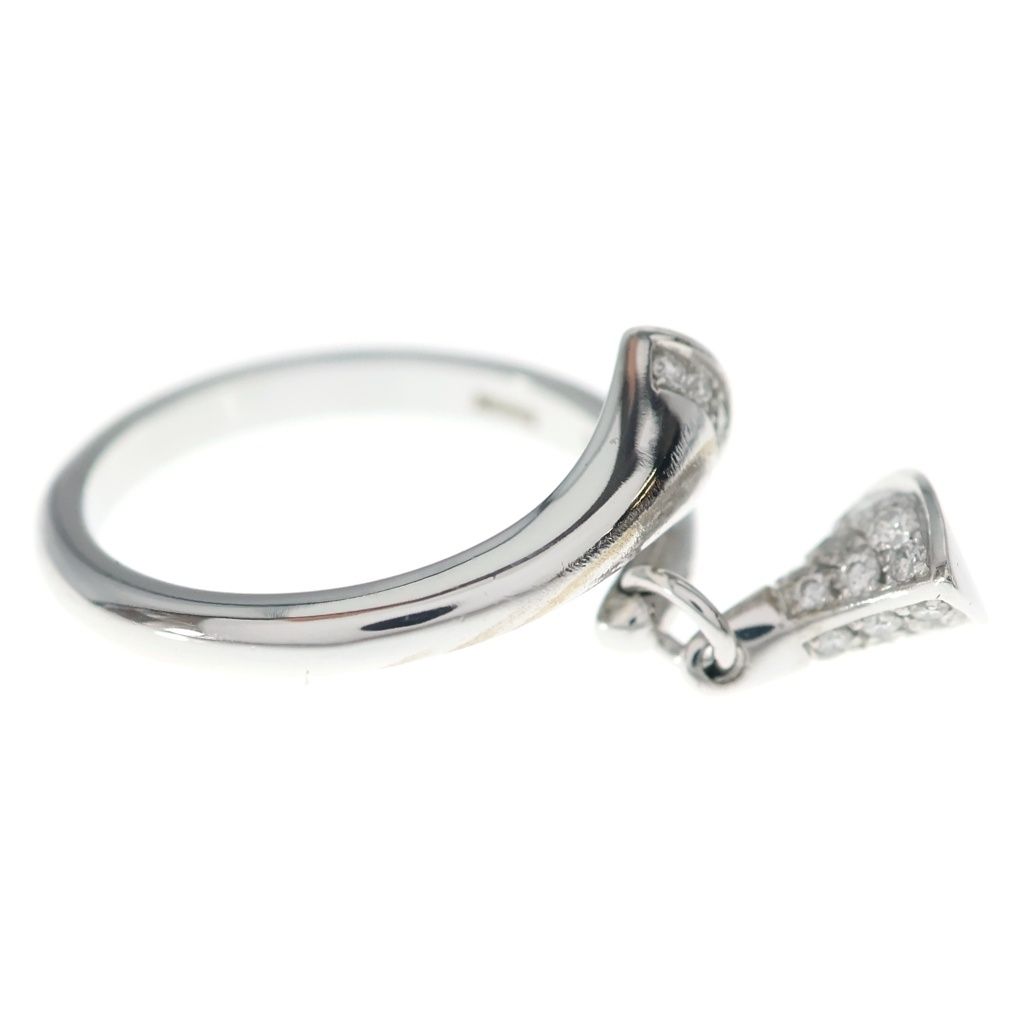 Bvlgari Diva Dream Pave Diamond Ring 18k WG White Gold — view 3
