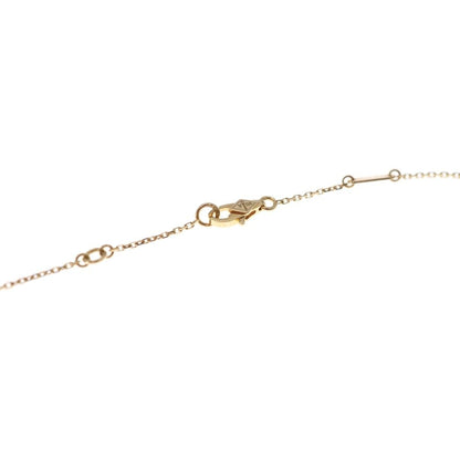 Van Cleef & Arpels Sweet Alhambra Carnelian Necklace Pendant Chain Red Pink Gold — view 4