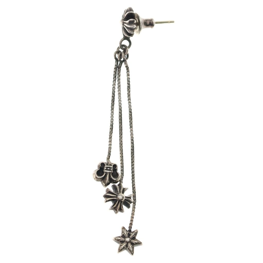 Chrome Hearts Jojo PST Pls Earrings Star CH Plus BS Silver