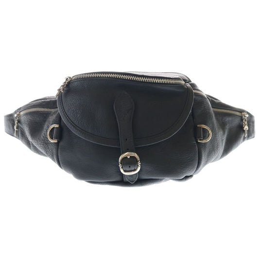Chrome Hearts 1 Snat Pack Dagger Zip Gunslinger Belt Leather Waist Bag Black