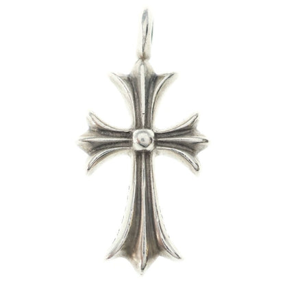 Chrome Hearts Tny Crsf Dia Tiny Fat Cross Pave Diamond Pendant Top Silver — view 2