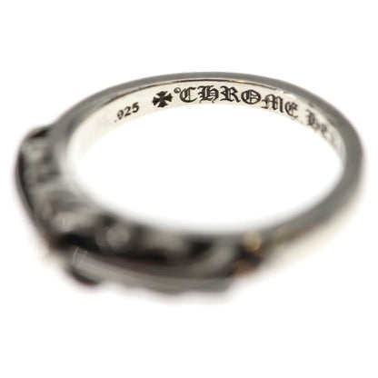 Chrome Hearts Baby Classic Floral Black Sling Silver Ring — view 5