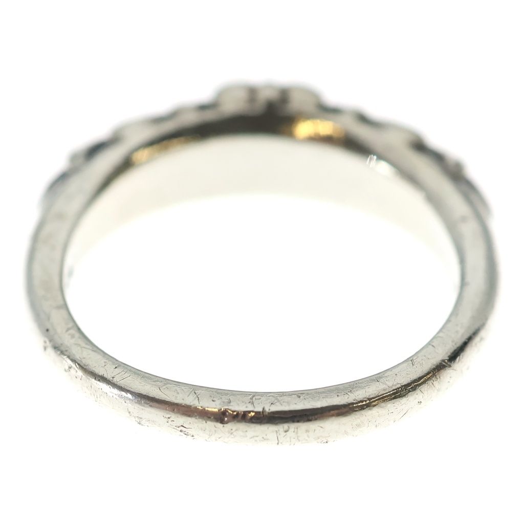 Chrome Hearts Baby Clsc Classic Floral Cross Pave Diamond Silver Ring — view 2