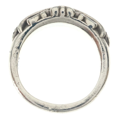 Chrome Hearts Baby Clsc Classic Floral Cross Pave Diamond Silver Ring — view 6