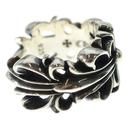 Chrome Hearts Dbl Flrl Crs Double Floral Cross Ring Silver — view 3