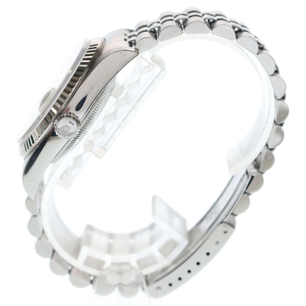 Rolex Datejust White Roman Dial SS Wg at Stainless Steel White Gold Watch — view 3