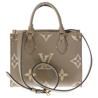 Louis Vuitton Monogram Giant Empreinte On The Go PM Shoulder Bag Beige Leather — view 2
