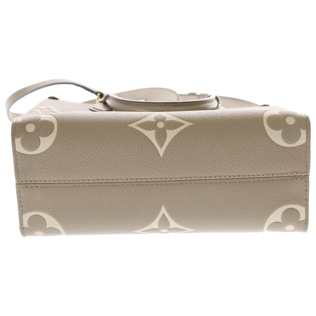 Louis Vuitton Monogram Giant Empreinte On The Go PM Shoulder Bag Beige Leather — view 5